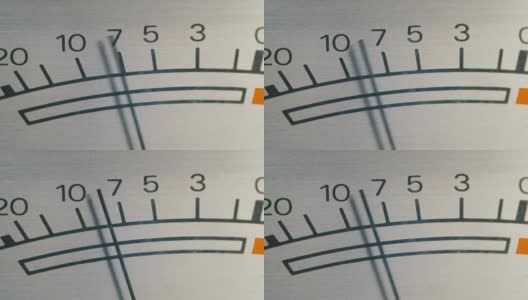 拨号指示计信号电平表高清在线视频素材下载