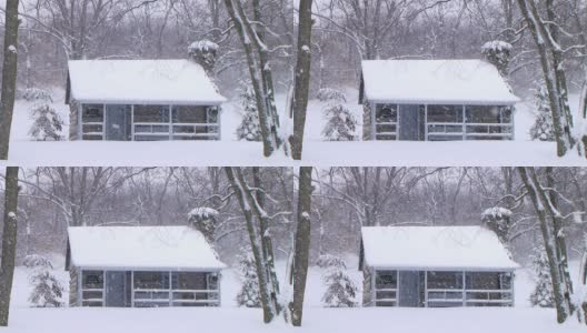 雪中的小木屋(Additional_Formats_Below)高清在线视频素材下载