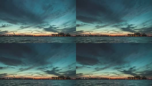 电影照片(Cinemagraph) Ste-Lawrence河的时间流逝高清在线视频素材下载
