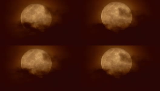 满月和云的移动高清在线视频素材下载