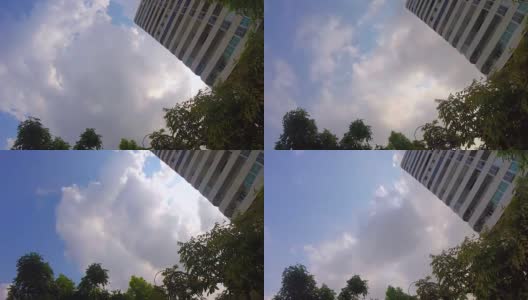 时间流逝Cloudscape在夏季曼谷高清在线视频素材下载