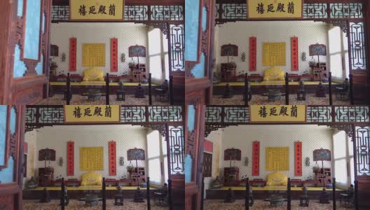 中国皇帝在紫禁城的宝座高清在线视频素材下载