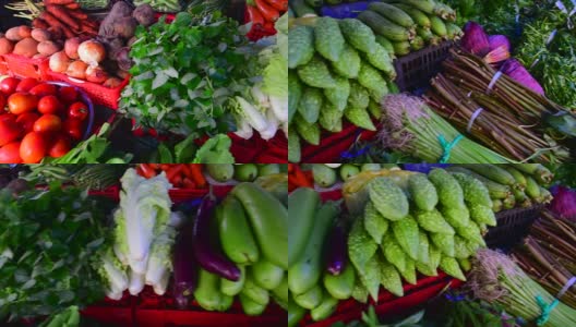市场新鲜蔬菜高清在线视频素材下载