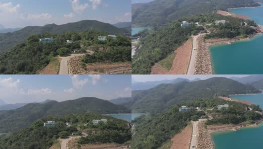 香港西贡万宜水塘大坝高清在线视频素材下载
