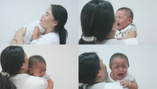 亚洲婴儿哭高清在线视频素材下载