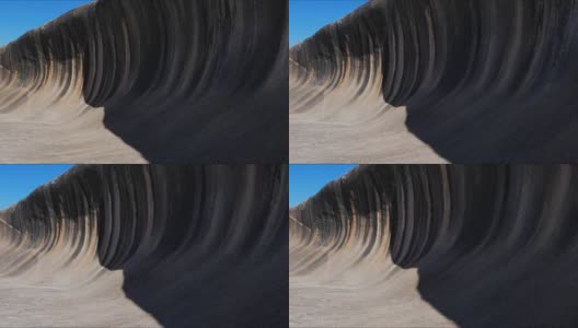 海浪岩石近景框架拍摄高清在线视频素材下载