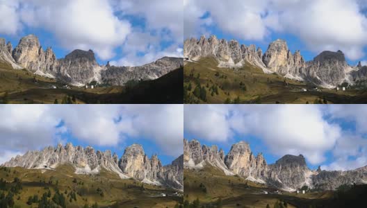 意大利Dolomites - Pizes de Cir Ridge，南蒂罗尔高清在线视频素材下载