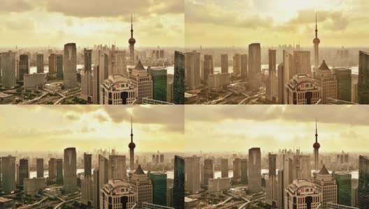 4K: Time Lapse上海陆家嘴景观高清在线视频素材下载