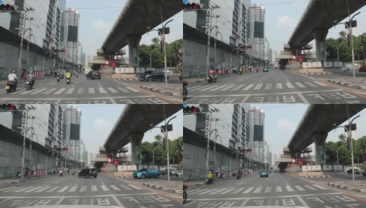 2020年4月14日泰国曼谷沙顿路交通高清在线视频素材下载
