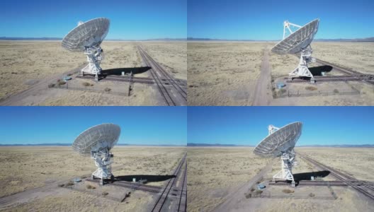 新墨西哥州的巨型射电望远镜阵列是用于射电天文学的巨型射电望远镜，用于研究来自外太空的天体和无线电波高清在线视频素材下载