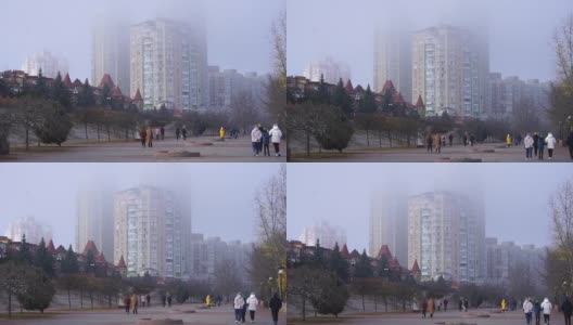 雾中的基辅，2021年11月高清在线视频素材下载