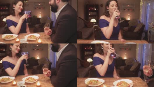 浪漫的晚餐高清在线视频素材下载