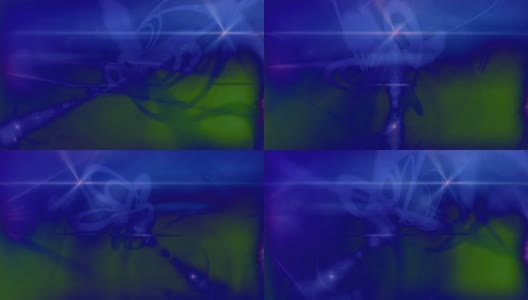 蓝色有机线条，绿色暗抽象运动背景-高分辨率高清在线视频素材下载