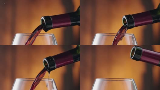 将红酒倒入杯中高清在线视频素材下载