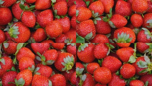 新鲜的草莓旋转高清在线视频素材下载