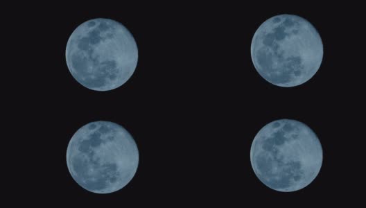 满月的夜晚镜头高清在线视频素材下载
