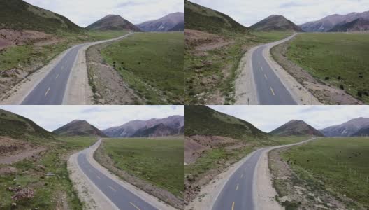 中国西藏318公路高清在线视频素材下载