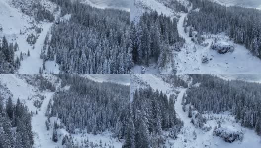 阿尔卑斯山鸟瞰图高清在线视频素材下载