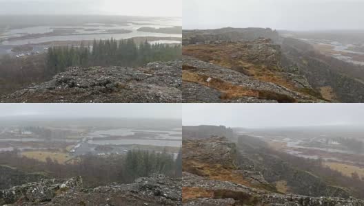 平vellir Thingvellir国家公园冰岛高清在线视频素材下载