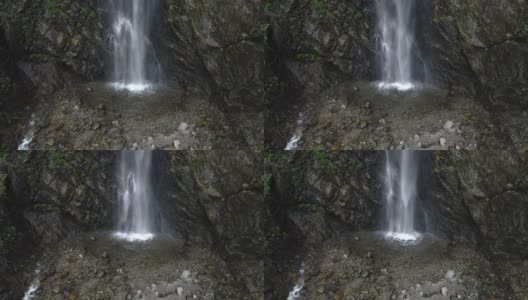 山上的瀑布特写高清在线视频素材下载
