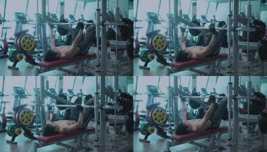 亚洲男人在健身高清在线视频素材下载
