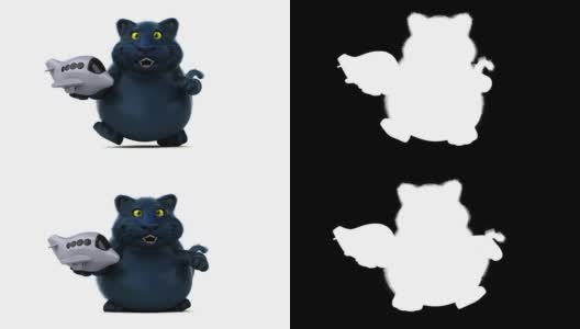 有趣的猫- 3D动画高清在线视频素材下载