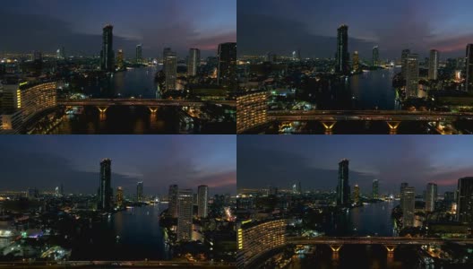 泰国首都曼谷的他信大桥高清在线视频素材下载