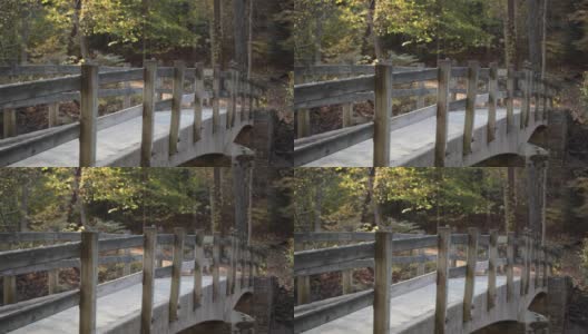 断崖桥，空-石溪公园-华盛顿特区-秋天高清在线视频素材下载
