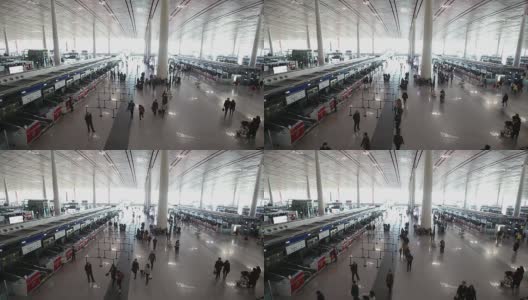北京首都国际机场3号航站楼高清在线视频素材下载