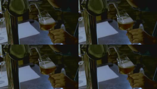 桶子里的啤酒高清在线视频素材下载