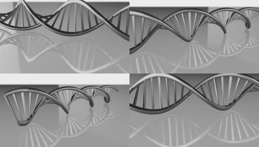 DNA基因医学研究的生物化学生物有机体使用crisp 3D渲染高清在线视频素材下载
