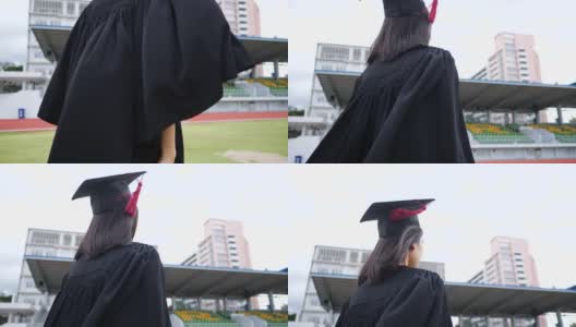 亚洲女学生毕业于该大学高清在线视频素材下载