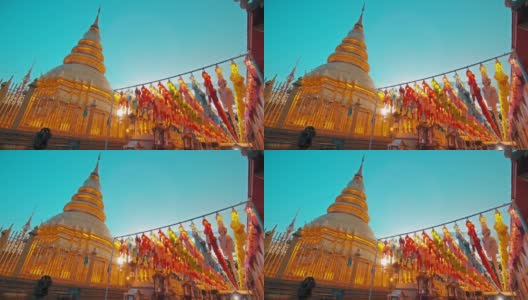位于泰国北部的卧佛寺高清在线视频素材下载