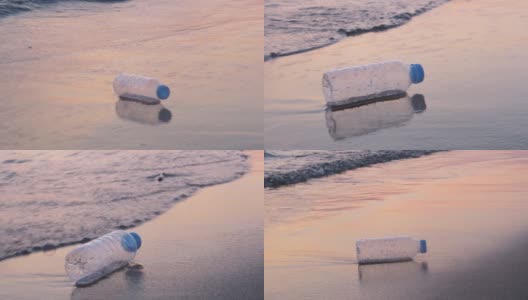 海边的塑料瓶高清在线视频素材下载