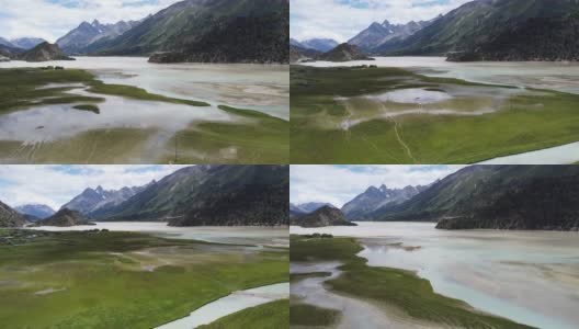 中国西藏冉吾湖景观高清在线视频素材下载