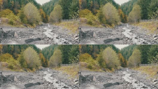 喀尔巴阡山脉中湍急而寒冷的Cheremosh溪高清在线视频素材下载