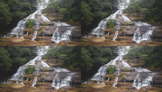 卡托姆巴瀑布，蓝山，澳大利亚。高清在线视频素材下载