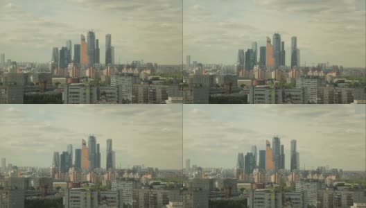 莫斯科的摩天大楼高清在线视频素材下载