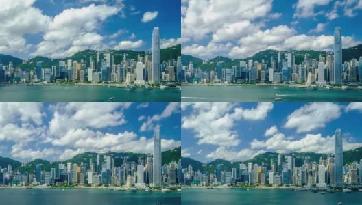 香港维多利亚港的时间流逝高清在线视频素材下载