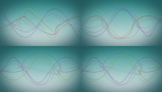 波纹节奏波线背景、均衡器振动声模背景、科学雷达信号能量技术高清在线视频素材下载