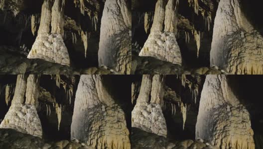 洞穴中的石灰岩高清在线视频素材下载
