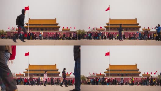 中国北京的天安门高清在线视频素材下载