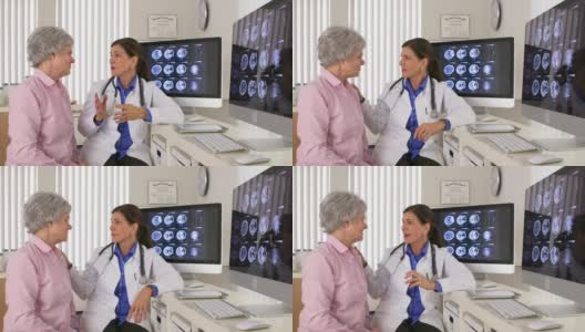 资深医生给予成熟患者积极的反馈高清在线视频素材下载