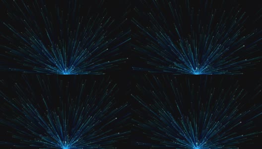蓝色粒子无缝扩散循环高清在线视频素材下载