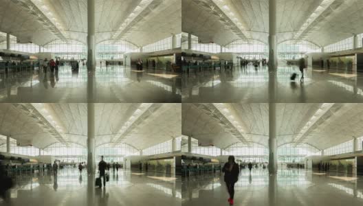 机场间隔拍摄高清在线视频素材下载