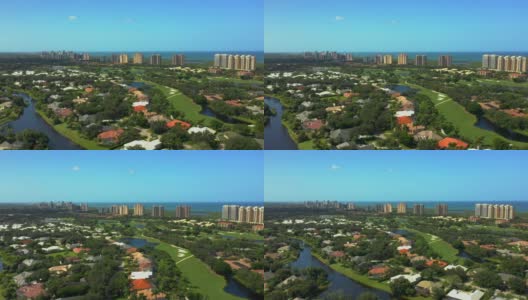 用4k无人机拍摄的佛罗里达那不勒斯航拍场景高清在线视频素材下载