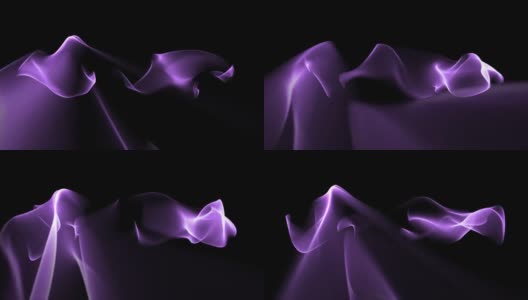 美丽的抽象波浪技术背景高清在线视频素材下载