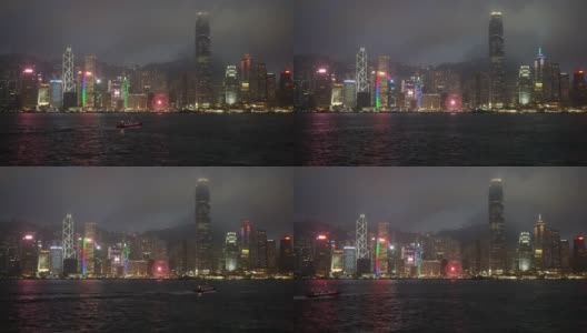 从星光大道看香港的夜景高清在线视频素材下载