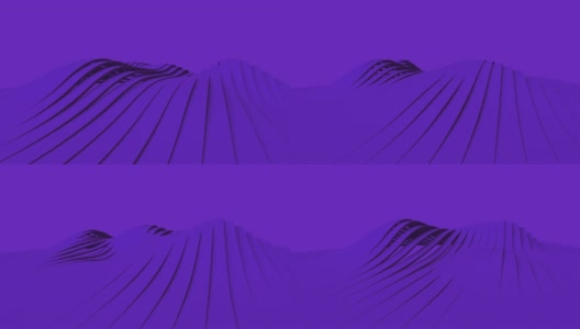 紫色抽象几何表面，最小的图案，随机波动运动背景。无缝循环4K超高清全高清。高清在线视频素材下载