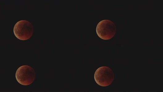 月球红色eclipse高清在线视频素材下载